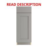 Edson Shaker Base Cabinet, Gray, 12x34.5x24