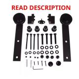 72 in. Matte Black Barn Door Track & Hardware