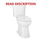 (BROKEN TANK) Power Flush 12" Dual Flush Toilet,