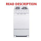 20 in. 2.3 cu. ft. Electric Range in White