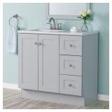 Glacier Bay 37" Vanity with Marble Top