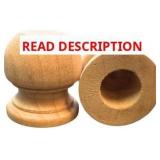 Wood Dowel Rod Finials, 1-1/16" Tall, 1/2" Hole
