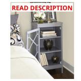 Linon Fetti Gray Engineered Media Cabinet