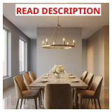 Mirla 28" W 6-Light Satin Brass Chandelier