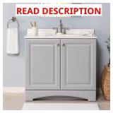 36-in. Single Sink Vanity with Marble Top