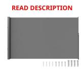 Retractable Side Awning 71x138 Privacy Screen
