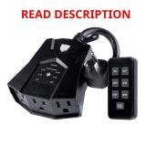 Outdoor Digital 3-Outlet Timer Light Control