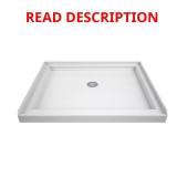 SlimLine 42 in. Shower Pan, White