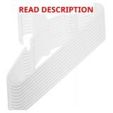 10 Pack Child Hangers for Kids Closet, White