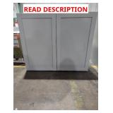 36" x 13" x 30" Gray Wall Cabinet