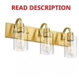 Brushed Gold 3-Light Vanity Light