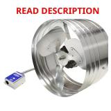 1450 CFM Silver Gable Attic Fan & Shutter