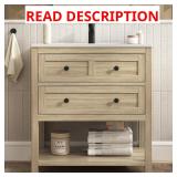 30 Inch Bathroom Vanity with Sink, Oak