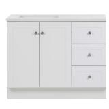 Bannister Bath Vanity, 42.5"W x 18.8"D, White