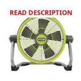 RYOBI 18V ONE+ Cordless WHISPER 14-Inch Air