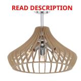 17.75 in Sanaa 3-Light Kula Wood Ceiling Light