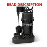 1/4 HP Aluminum Sump Pump Vertical Switch