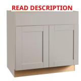 Shaker Dove Gray Sink Base