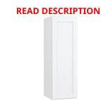 Courtland 12 in. Wall Cabinet in Polar White