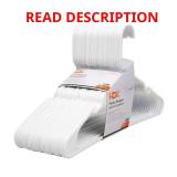 White Plastic Hangers (20-Pack)