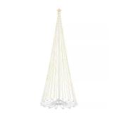 12 ft Pre-Lit Cone Tree with Star Yard Y11