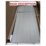 Grey colored shelving