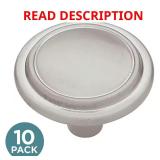 Top Ring 1-1/4 in Satin Nickel Knobs