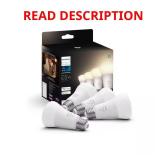 Philips Hue 60W A19 LED Bulbs 4-Pack