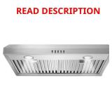Range Hood 30" Under Cabinet, 700 CFM