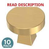 10-Pack Flat Round 1-1/8 in Cabinet Knob