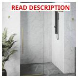 Elan E-Class Frameless Shower Door 3/8 Glass