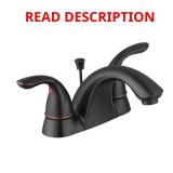 Builders 4 in. Centerset Faucet, Bronze