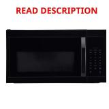 Vissani 1.7 cu ft 1000W OTR Microwave Black