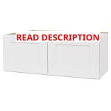 White Shaker Wall Cabinet   30"x12"x12"