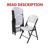 White Plastic Folding Chair (4)