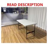 4 ft Almond/Bronze Dining Table   Seats 4