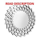 23.6 in. W x 23.6 in. H Round Frameless Mirror