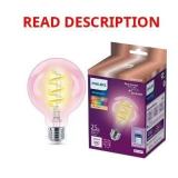 Philips 40W Clear Filament LED Bulb, Dimmable