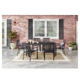 Tucker Rectangular Steel Slat Top Table