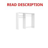 36 in. W - 60 in. W White Wood Closet System