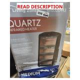 Quartz infrared heater