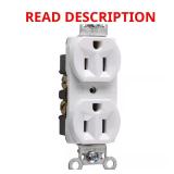 Pass & Seymour 15A 125V Backwire Duplex Outlet