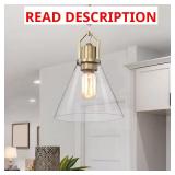 Aria 8in 1-Light Brass Pendant Shade