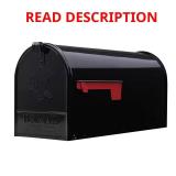 Architectural Mailboxes Elite Black Post Mount