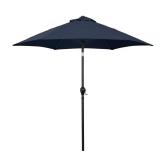 7.5 ft Aluminum Market Umbrella, Navy Blue