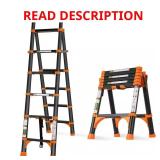 65-77in A-Frame Telescoping Ladder
