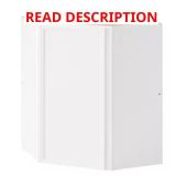 Leyton 24x24x30 in. Corner Cabinet White