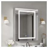 24x30 Aluminum Medicine Cabinet with Mirror
