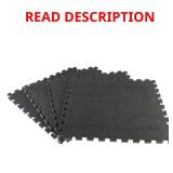 Black Foam Gym Floor Tiles (4)