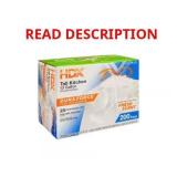 13 gal Flex Drawstring Trash Bags - 200 Ct